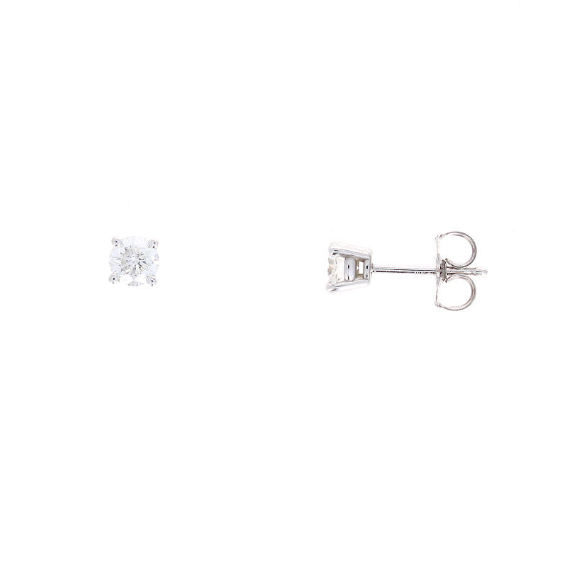 Ladies 14kt White Gold 0.50cts Diamond Earrings