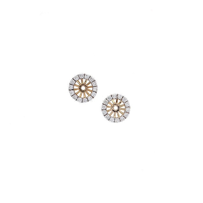Ladies 14kt Yellow Gold 0.26cts Diamond Earring Jackets