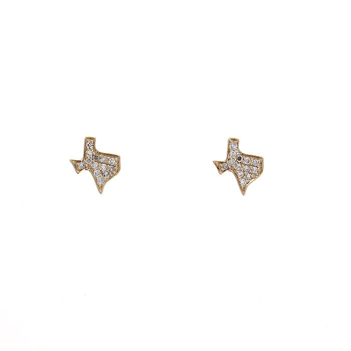 Ladies 14kt Yellow 0.08cts Diamond Earrings