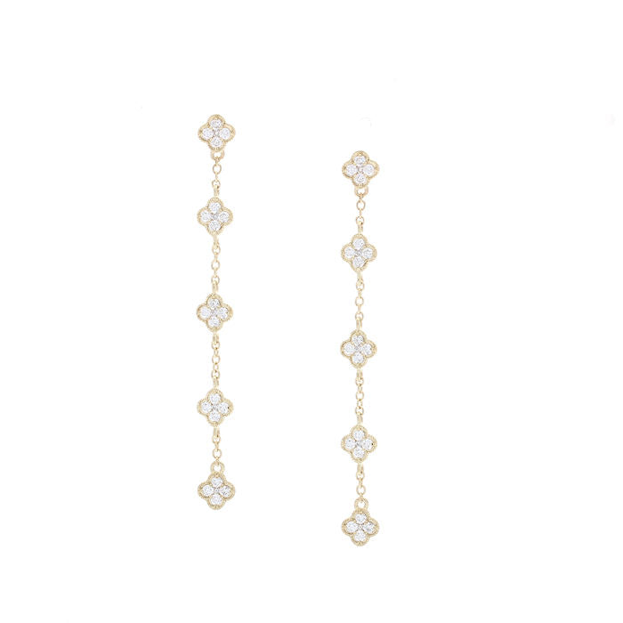 Ladies 14kt Yellow Gold 0.50ct Diamond Earrings