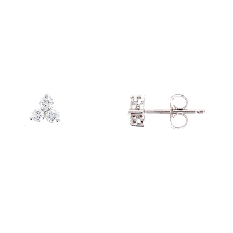 Ladies 14kt White Gold 0.33cts Diamond Earrings