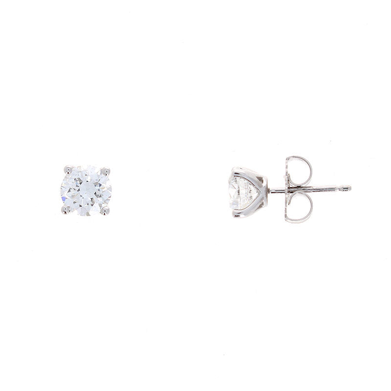 Ladies 14kt White Gold 1.60cts Diamond Stud Earrings