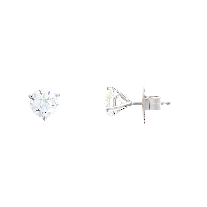 Ladies 14kt White Gold 2.62cts Diamond Earrings