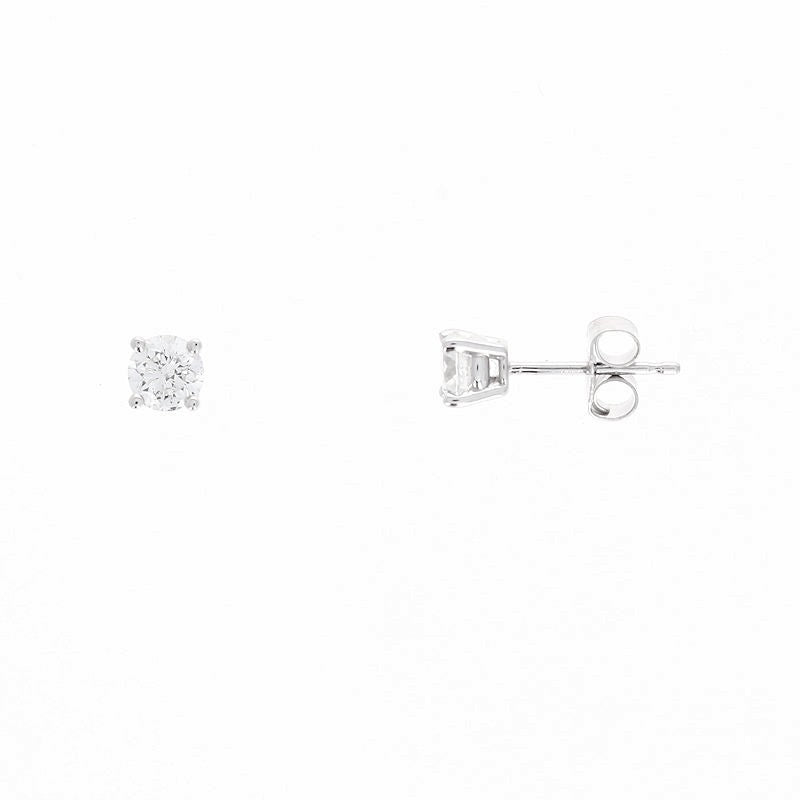Ladies 14kt White Gold 0.63cts Diamond Stud Earrings