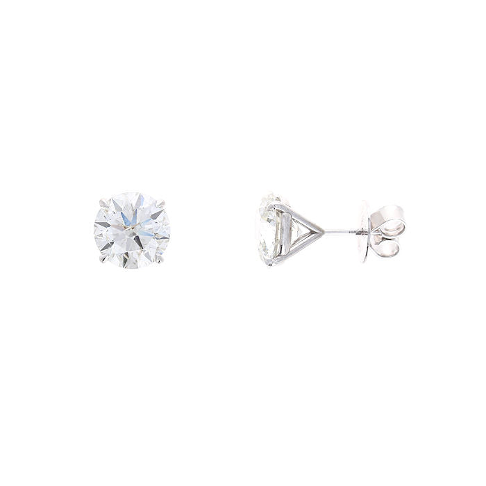 Ladies 14kt White Gold 2.01cts Diamond Stud Earrings
