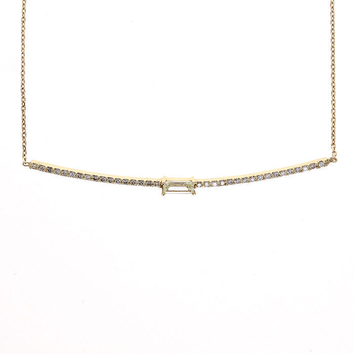 Ladies 14kt Yellow Gold 0.46cts Diamond Pendant