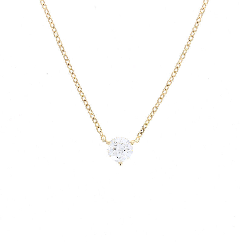 Ladies 18kt Yellow Gold 1.00ct Diamond Pendant