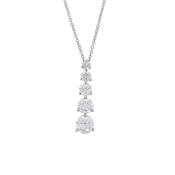 Ladies 14kt White Gold 2.08cts Diamond Pendant