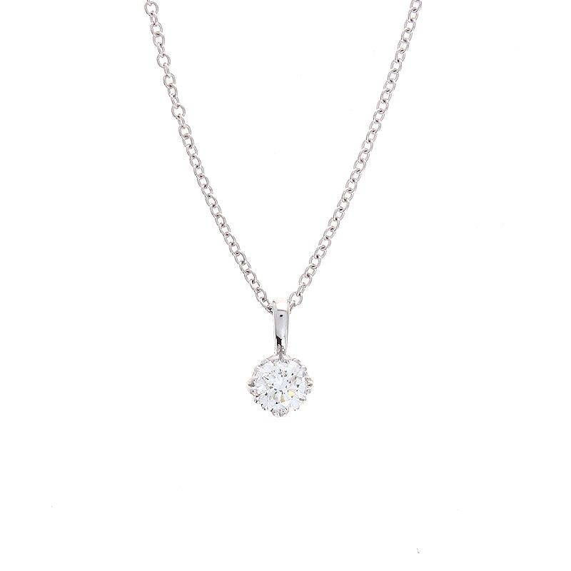 Ladies 14kt White Gold 0.25ct Diamond Necklace