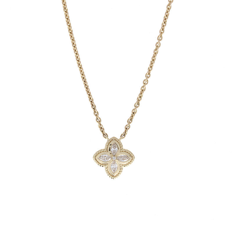 Ladies 14kt Yellow Gold 0.28cts Diamond Pendant
