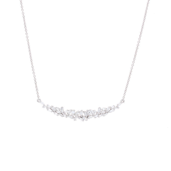 Ladies 14kt White Gold 0.42cts Diamond Necklace