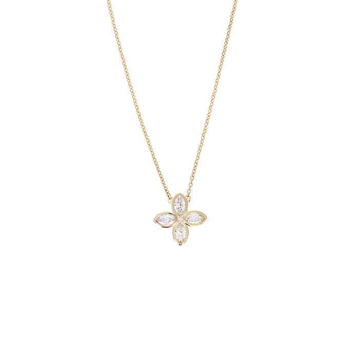 Ladies 14kt Yellow Gold 0.38ct Diamond Pendant