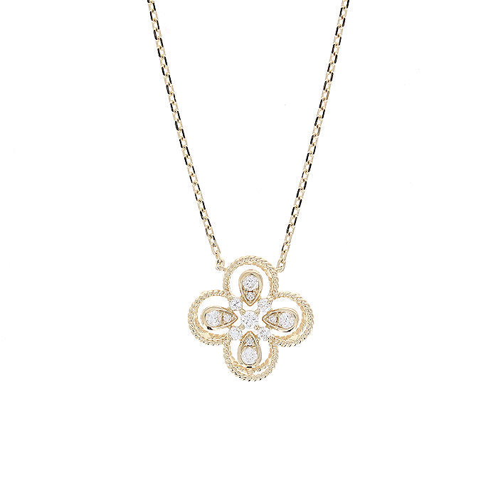 Ladies 14kt Yellow Gold 0.26cts Diamond Pendant