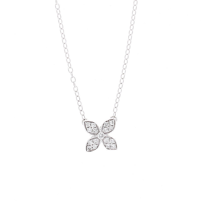 Ladies 14kt White Gold 0.16cts Diamond Pendant