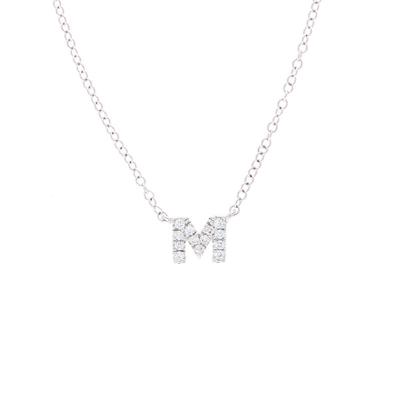 Ladies 14kt White Gold 0.05cts Diamond Pendant