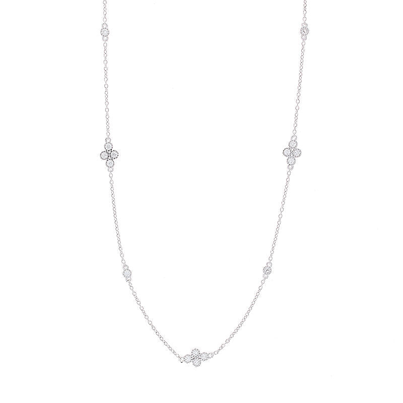 Ladies 14kt White Gold 0.42cts Diamond Necklace