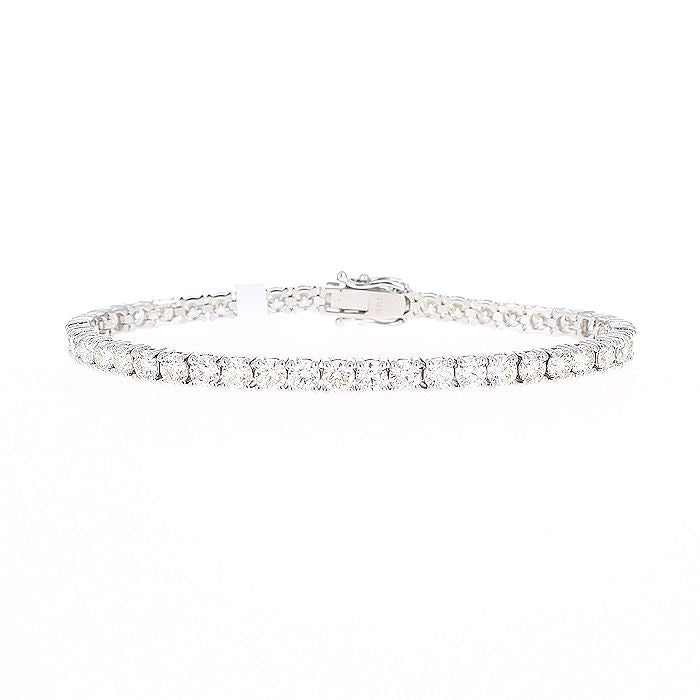 Ladies 14kt White Gold 9.02cts Diamond Tennis Bracelet