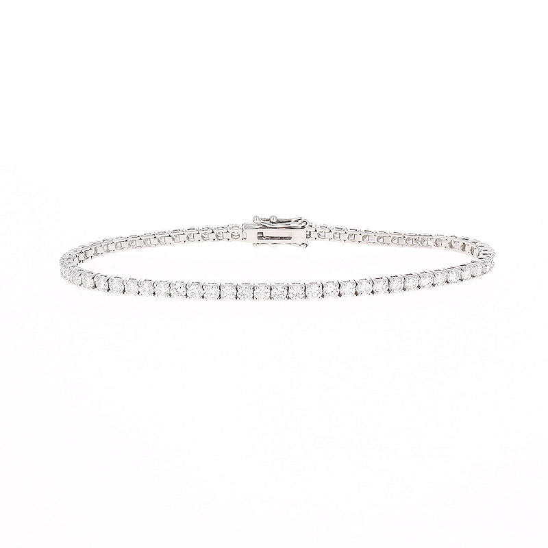Ladies 14kt White Gold 4.08cts Diamond Tennis Bracelet
