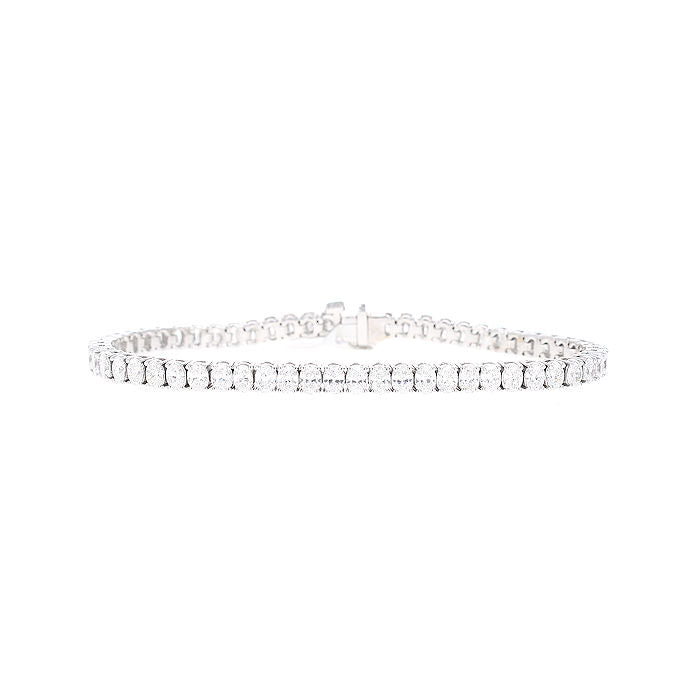 Ladies 14kt White Gold 6.55cts Diamond Tennis Bracelet