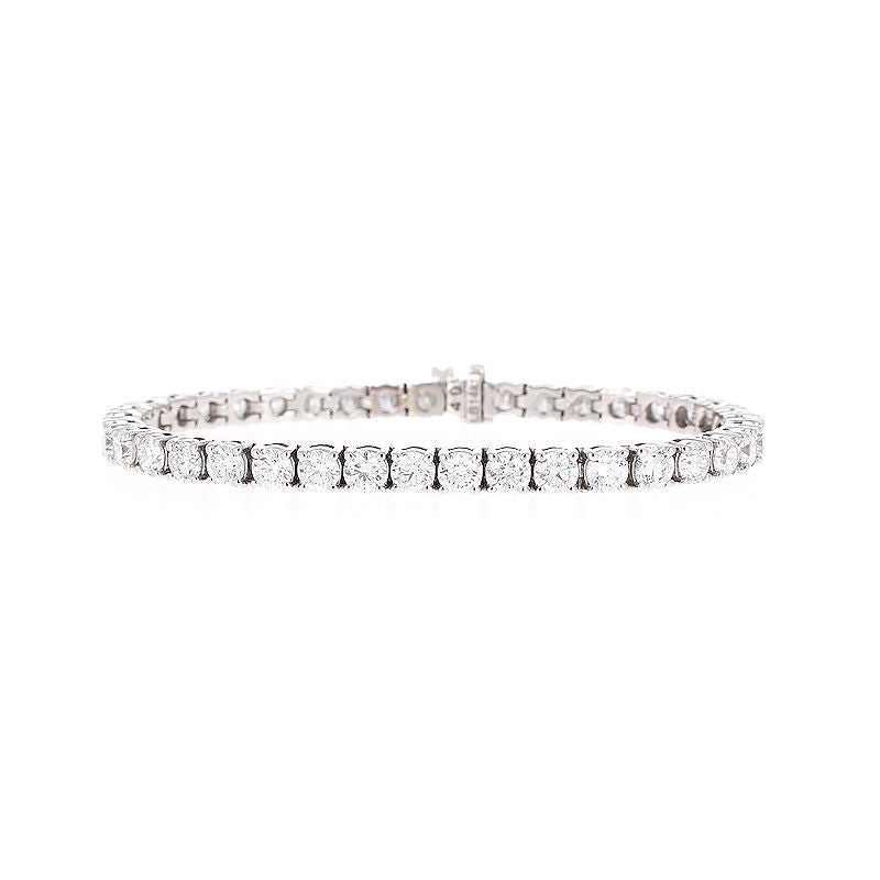 Ladies 14kt White Gold 12.38cts Diamond Tennis Bracelet