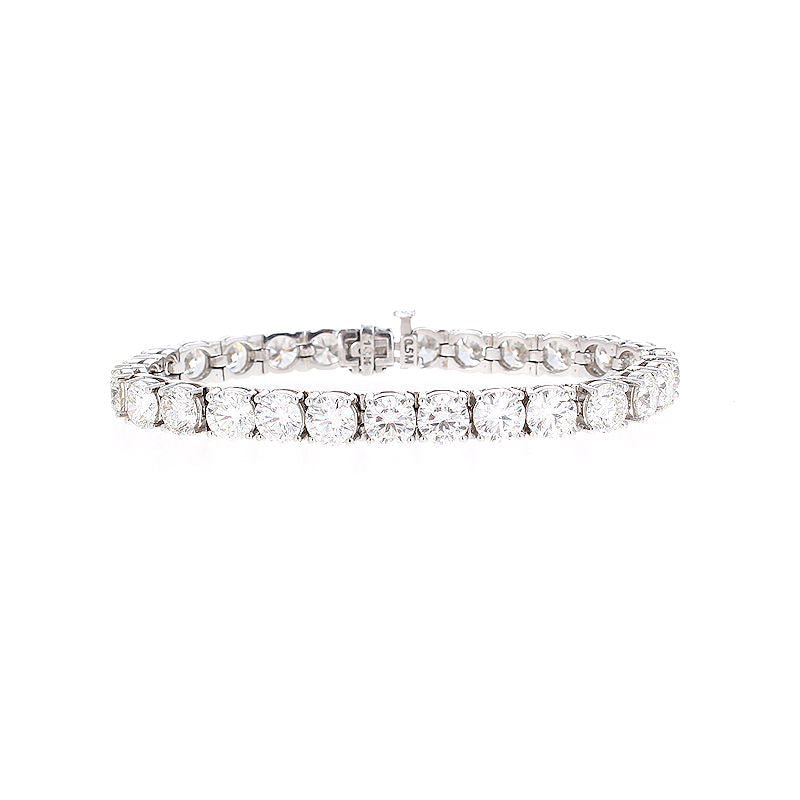 Ladies 18kt White Gold 24.40cts Diamond Tennis Bracelet