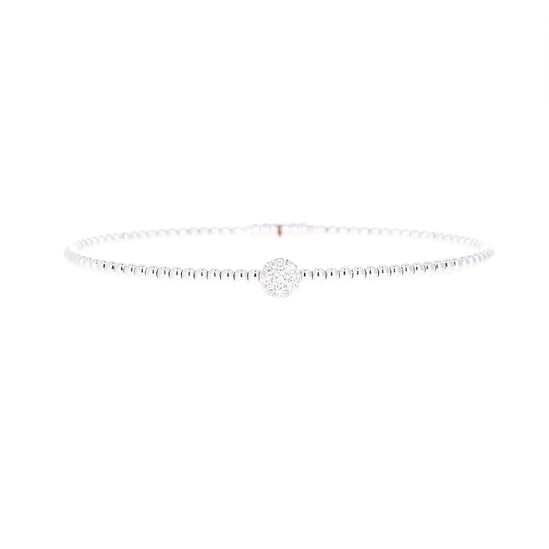 Ladies 18kt White Gold 0.14cts Diamond Bracelet By Simon G