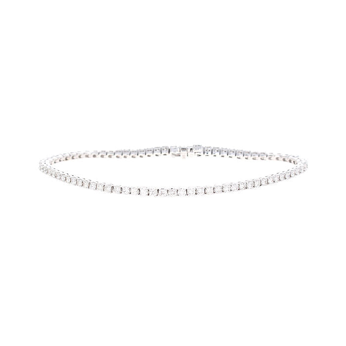 Ladies 14kt White Gold 2.74cts Diamond Tennis Bracelet