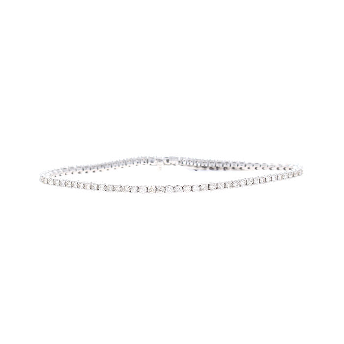 Ladies 14kt White Gold 1.57cts Diamond Tennis Bracelet