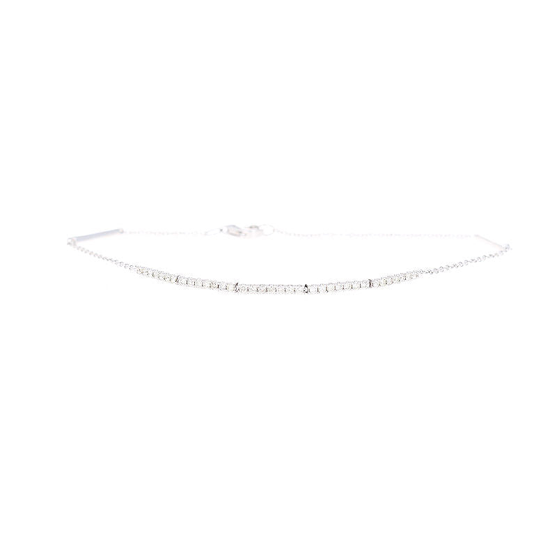 Ladies 14kt White Gold 0.23cts Diamond Bracelet