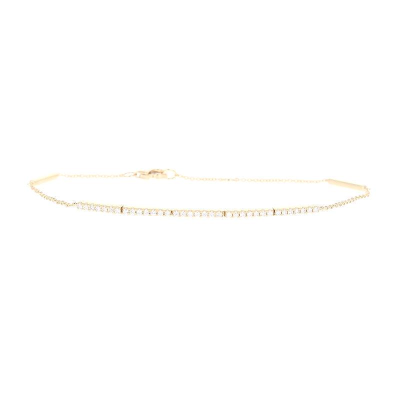 Ladies 14kt Yellow Gold 0.23cts Diamond Bracelet