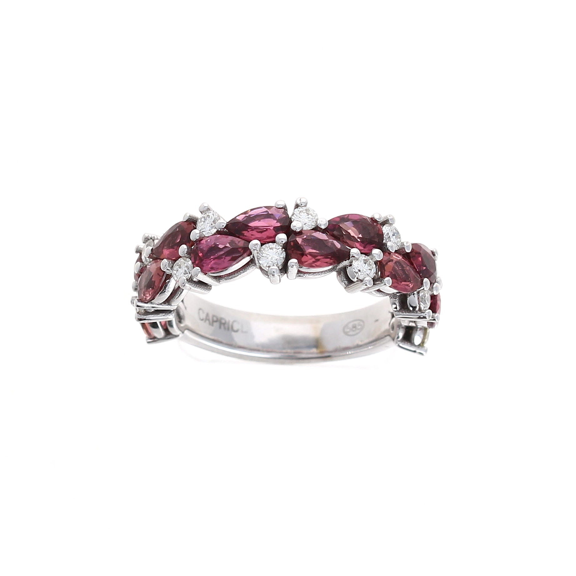 Ladies 14kt. White Gold 2.33ctw. Pink Tourmaline and 0.41ctw. Diamond Ring