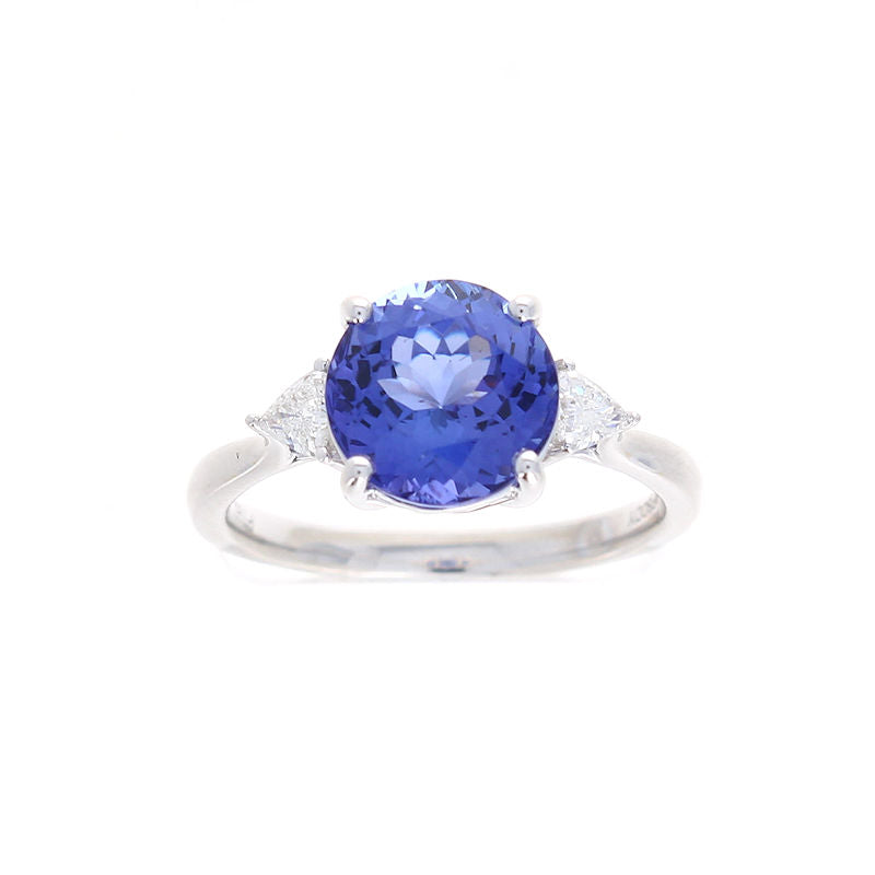 Ladies Platinum 2.80ct Tanzanite and 0.24cts Diamond Ring