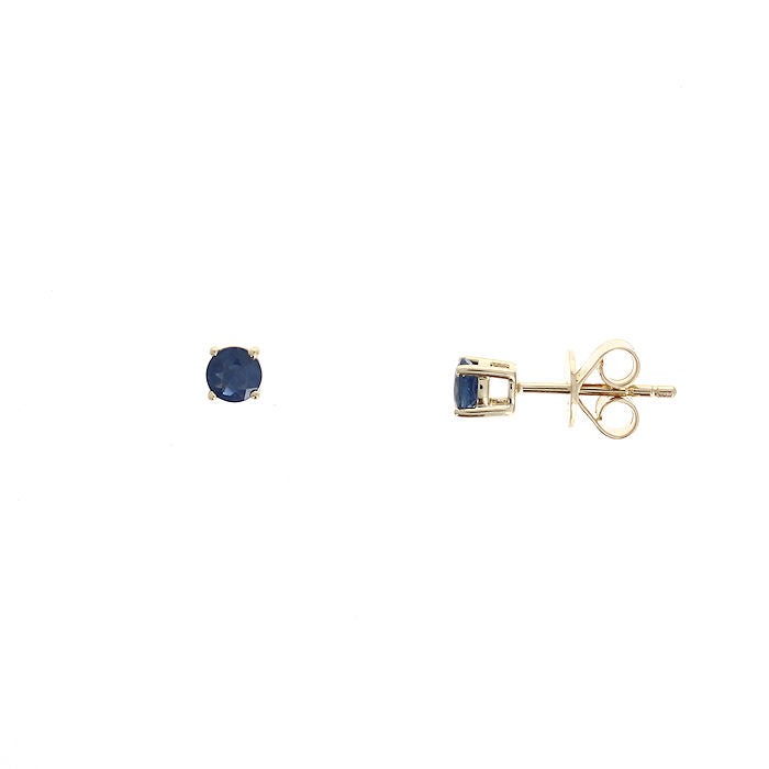 Ladies 14kt Yellow Gold 0.70cts Sapphire Earrings