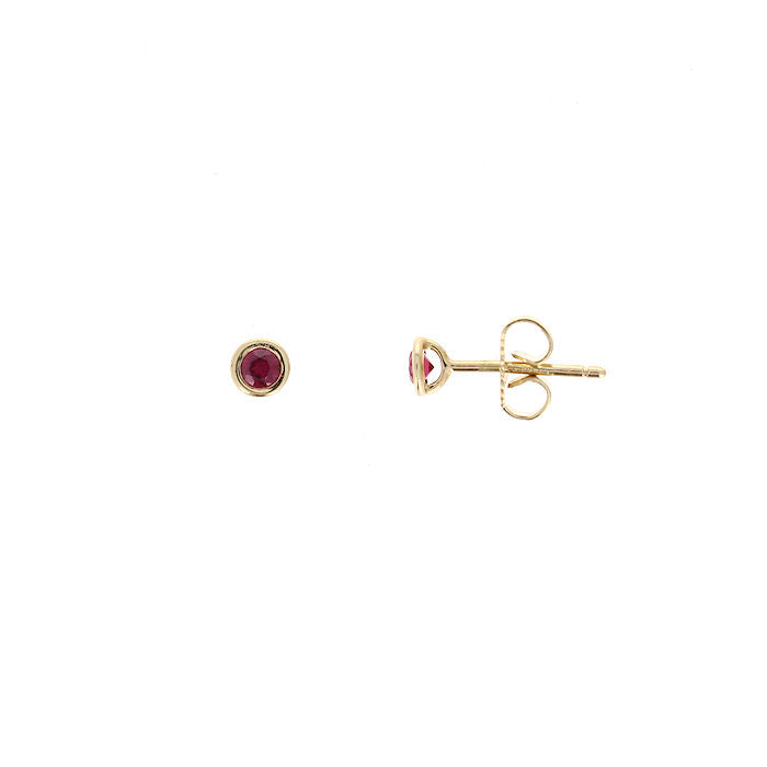 Ladies 18kt Yellow Gold 0.22cts Ruby Color By The Yard Earrings By Tiffany & Co.