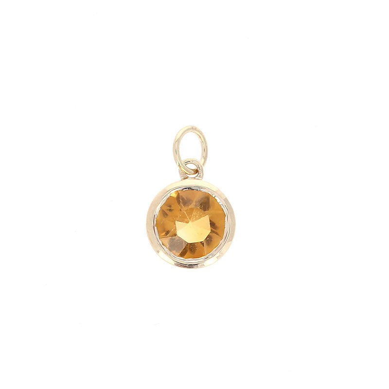 Ladies 10kt Yellow Gold 0.92ct Citrine Pendant