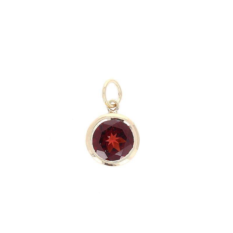 Ladies 10kt Yellow Gold 1.22ct Garnet Pendant