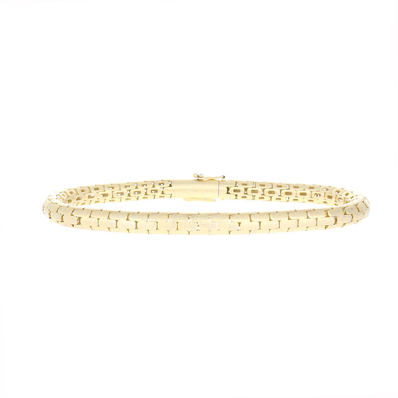 Mens 14kt Yellow Gold Python Bracelet By Simon G