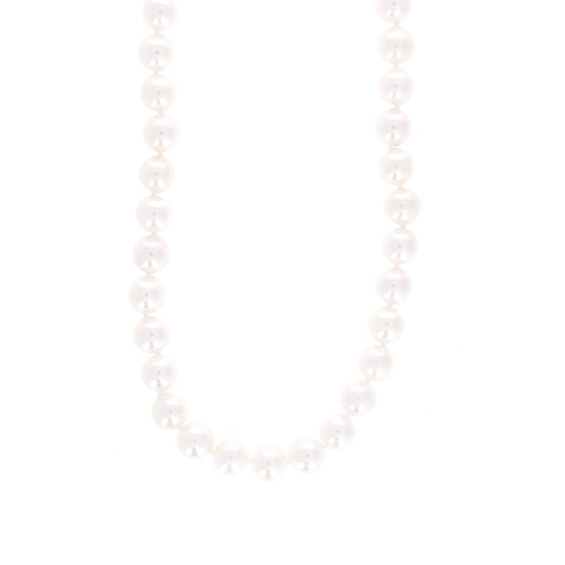 Ladies 14kt White Gold 6.5-7mm Pearl Necklace