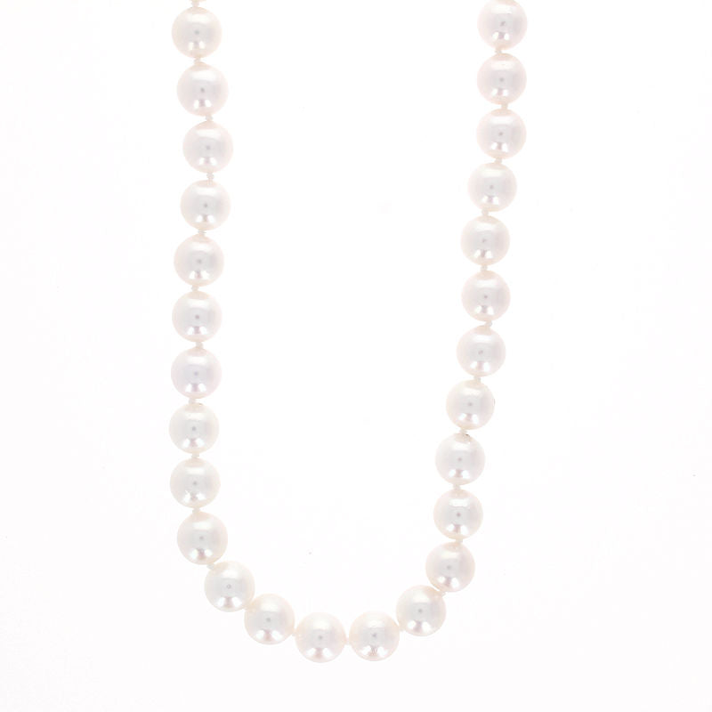 Ladies 14kt Yellow Gold 7-7.5mm Pearl Necklace