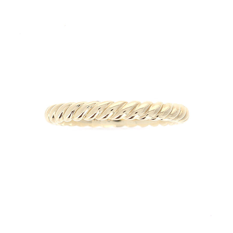 Ladies 14kt Yellow Gold Twisted Cable Band Ring