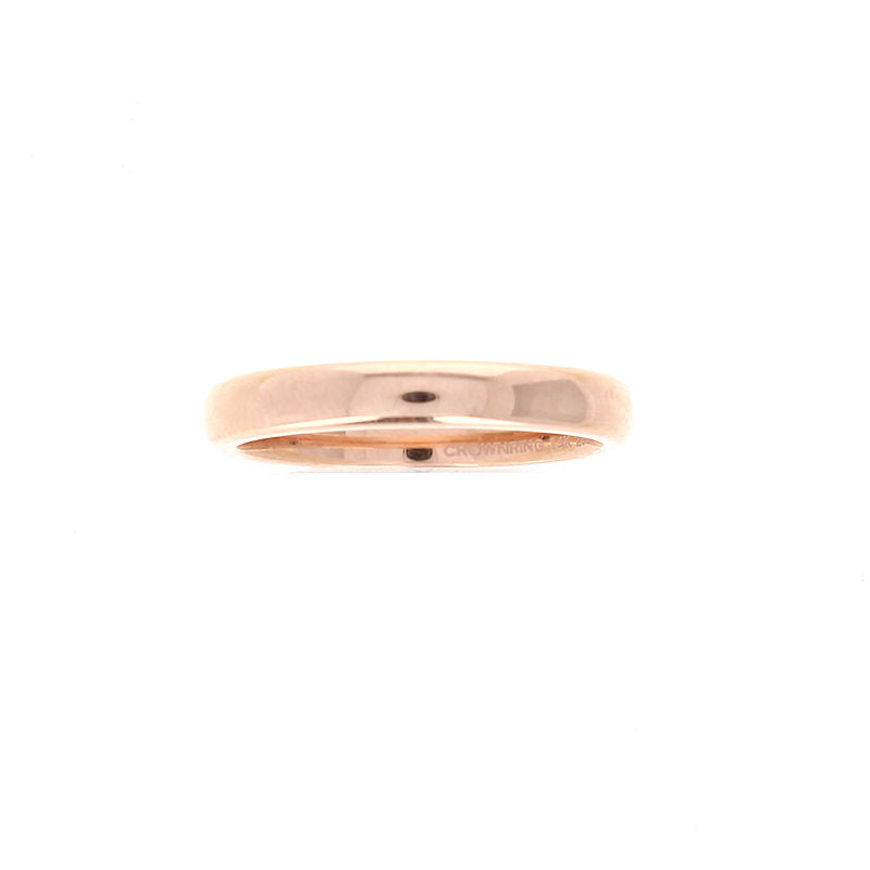 Ladies 14kt Rose Gold 3mm Wedding Band