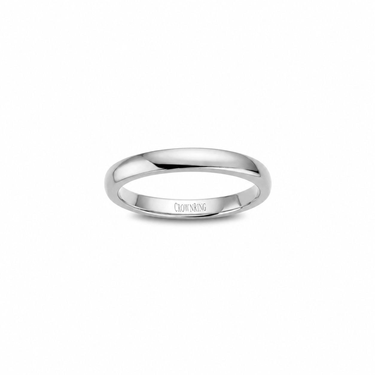 Ladies 14kt White Gold 4mm Wedding Band