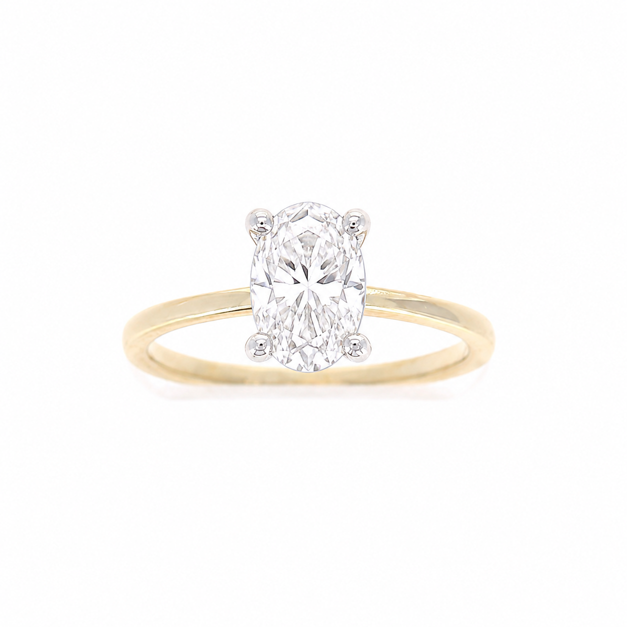 Ladies 14kt Yellow Gold Solitaire Engagement Ring Setting