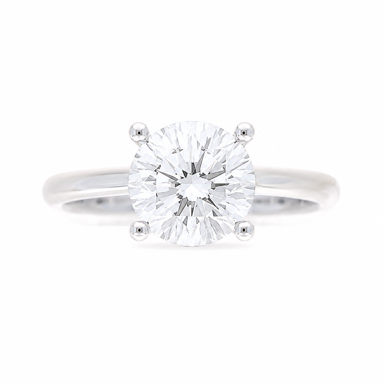 Ladies 14kt Solitaire 0.02cts Diamond Engagement Ring Setting