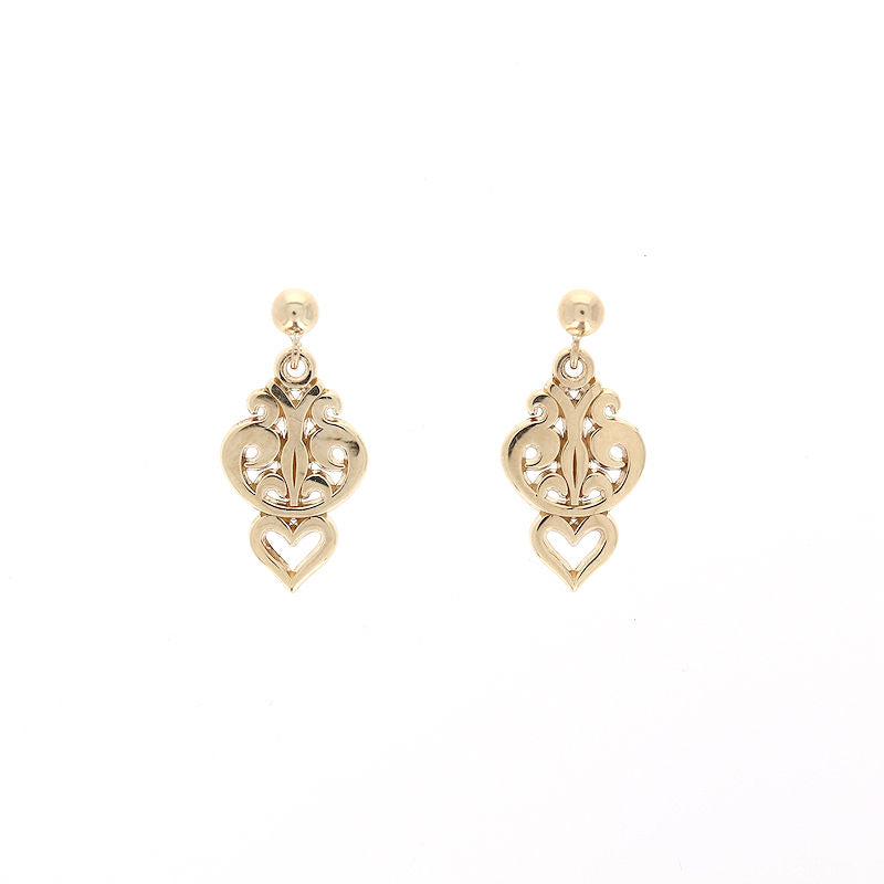 Ladies 14kt Yellow Gold Drop Earrings