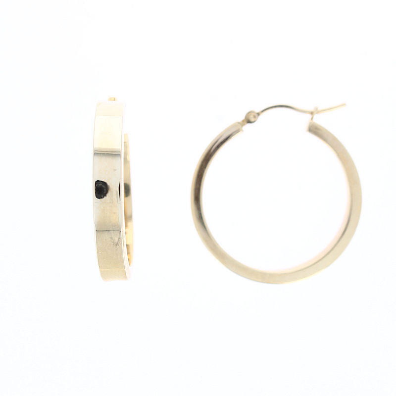 Ladies 14kt Yellow Gold Hoop Earrings