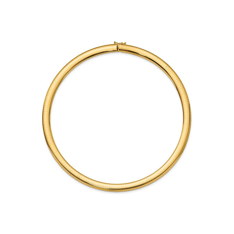 Ladies 14kt Yellow Gold Omega Chain Necklace