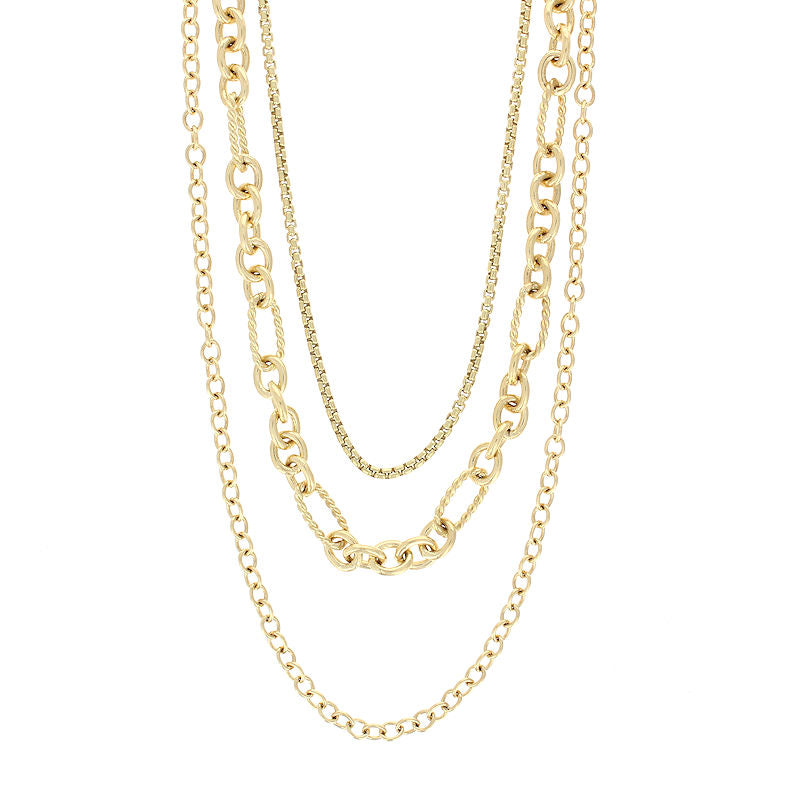 Ladies 18kt Yellow Gold Multi Strand Necklace By David Yurman