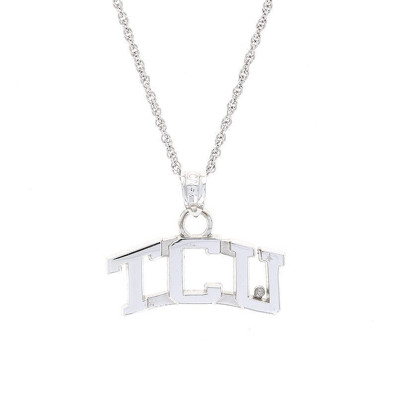 Ladies 14kt White Gold TCU Pendant