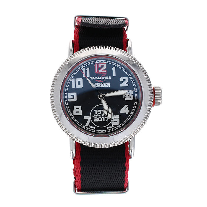 Mens Stainless Steel Submarine Commander Tavannes Automatic Watch TAA07.11/ST17